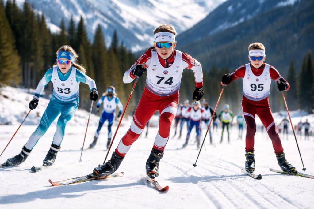 Feistritzer Langlauf-Talente räumten bei Landescup & No Borders Cup ab