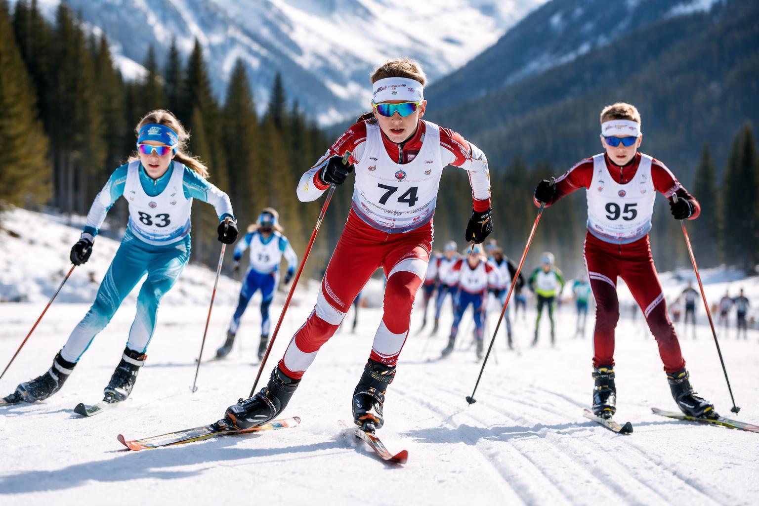 Feistritzer Langlauf-Talente räumten bei Landescup & No Borders Cup ab
