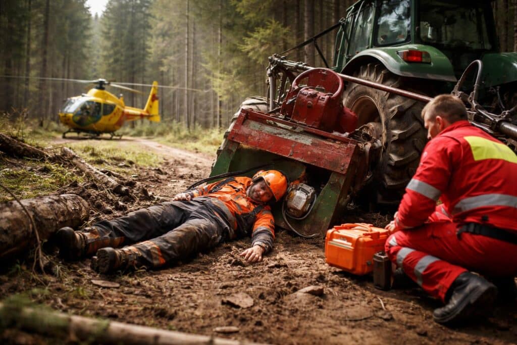 Forstarbeiter schwer verletzt