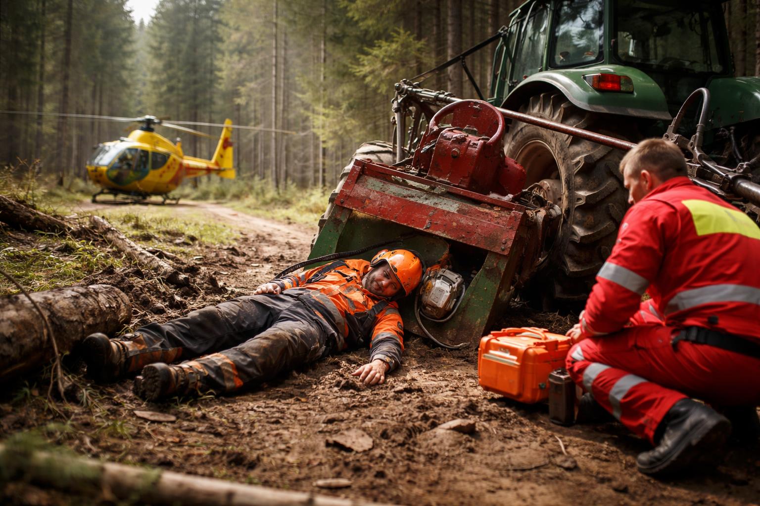Forstarbeiter schwer verletzt