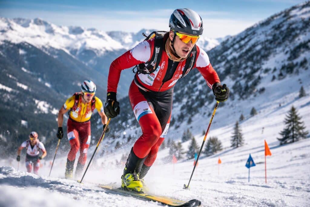 Verbnjak im Vertical am Weltcup-Podest