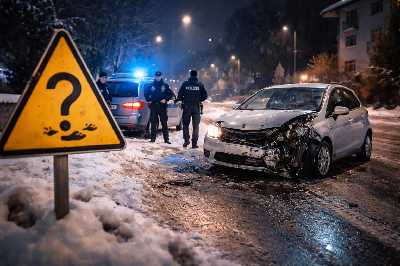 Unfall mit Fahrerflucht in Villach – Polizei bittet um Hinweise