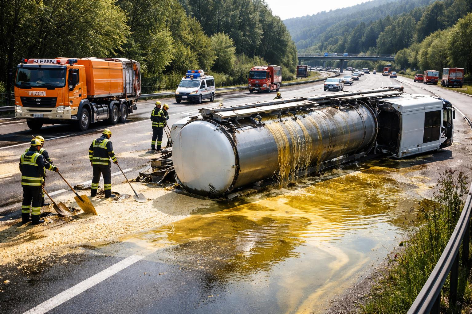 Verkehrsunfall mit Sachschaden auf der A2