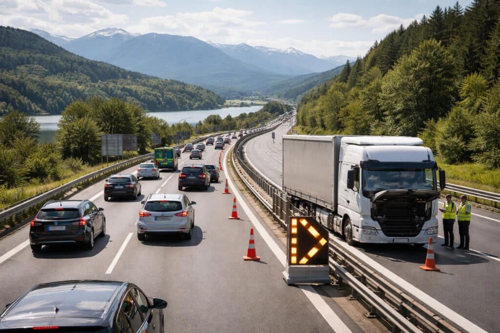 A2 Süd Autobahn, Klagenfurt Richtung Villach