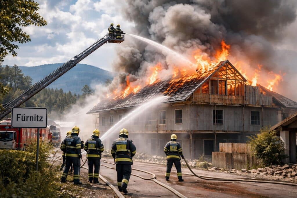 Großbrand in Fürnitz