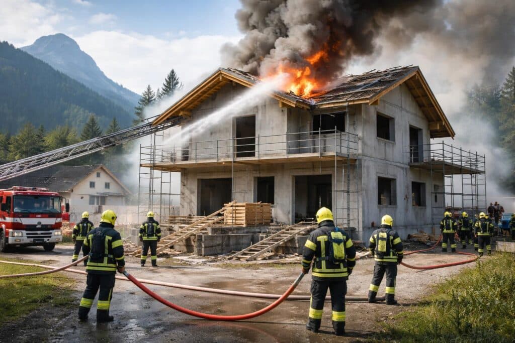 Brandereignis im Bezirk Villach
