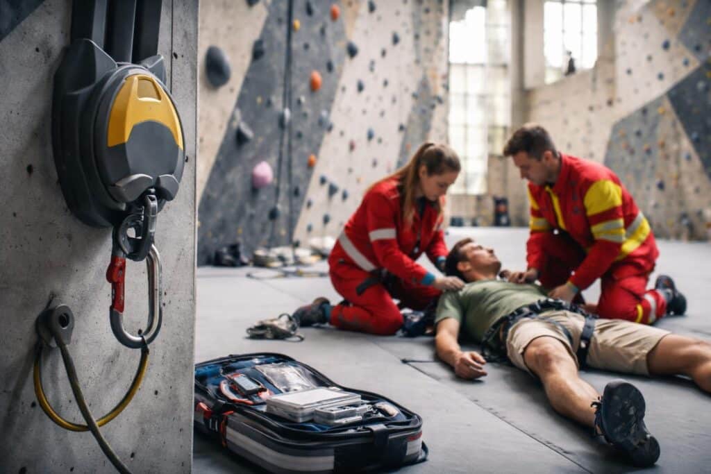 Kletterunfall in Boulderhalle