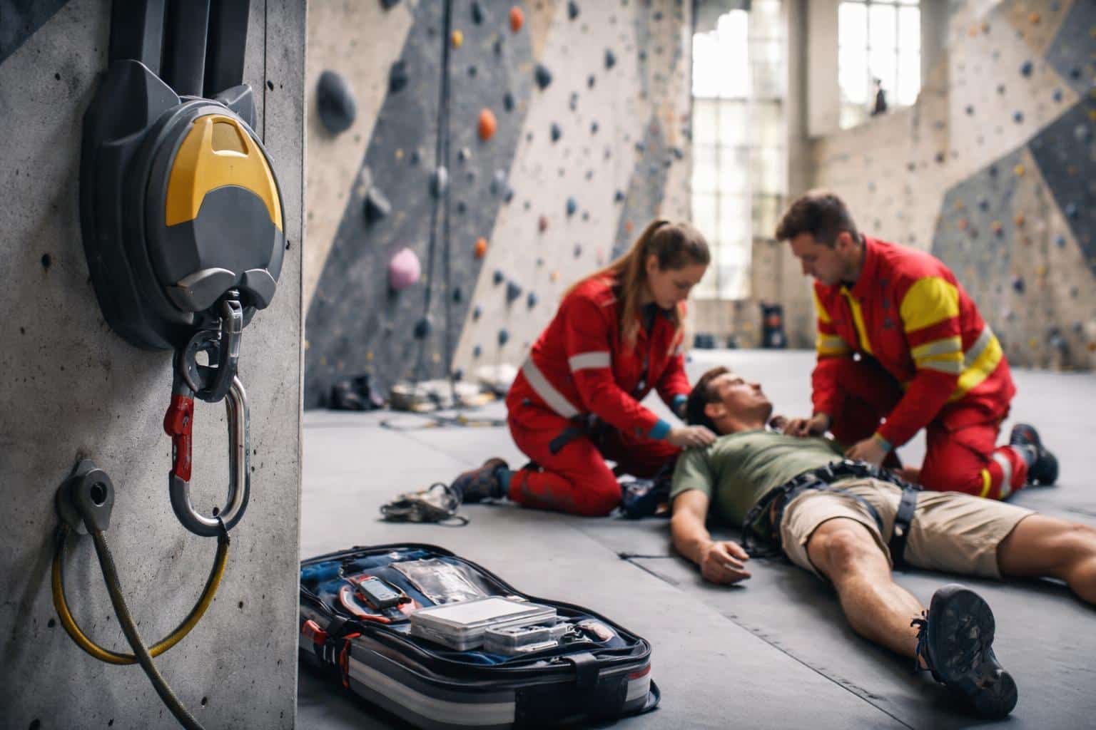 Kletterunfall in Boulderhalle