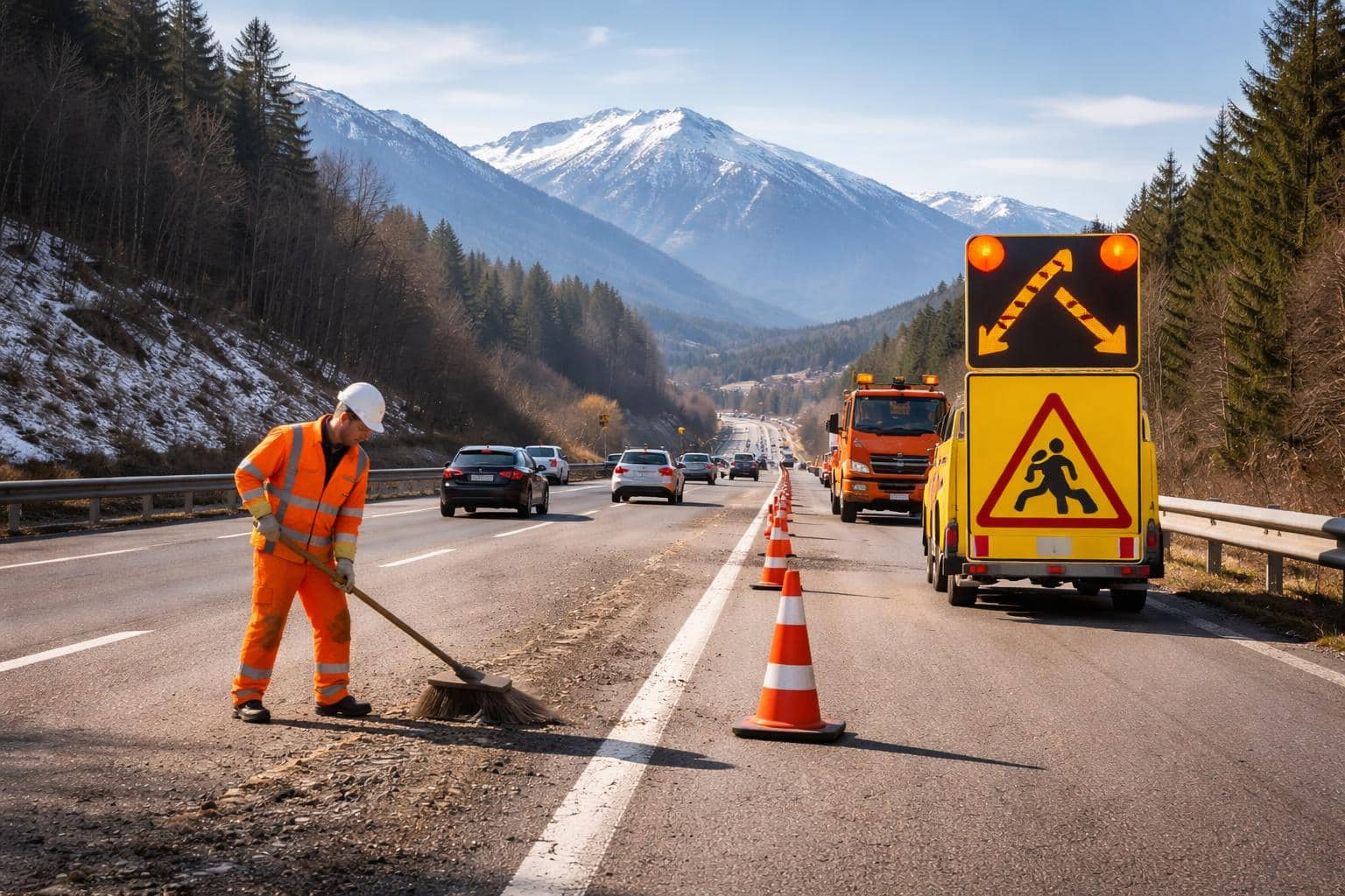 A2 Süd Autobahn, Villach Richtung Klagenfurt