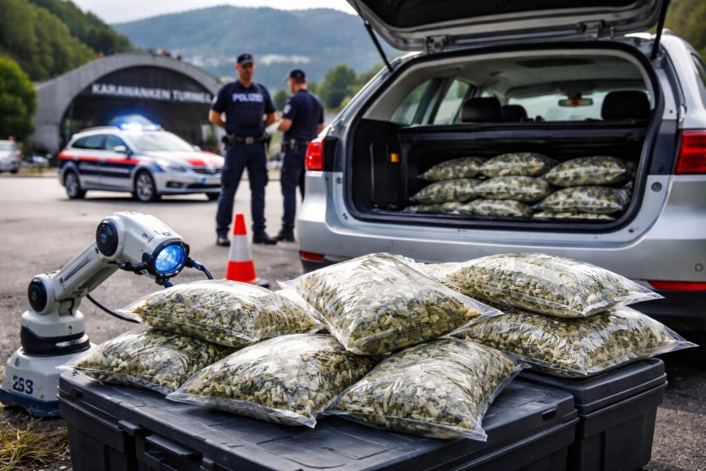 13 Kilo Cannabis an Grenze gefunden