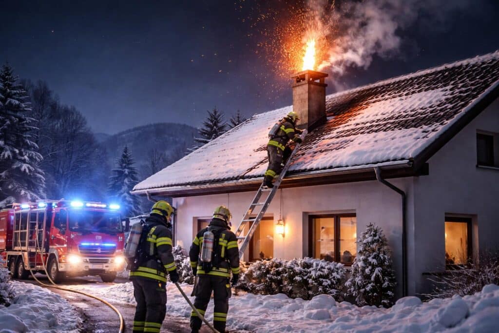 Kaminbrand in Goritschach