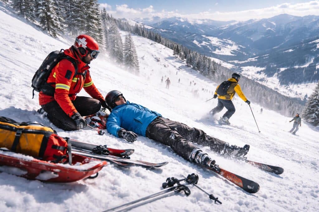 Schikollision mit Fahrerflucht im Bezirk Hermagor