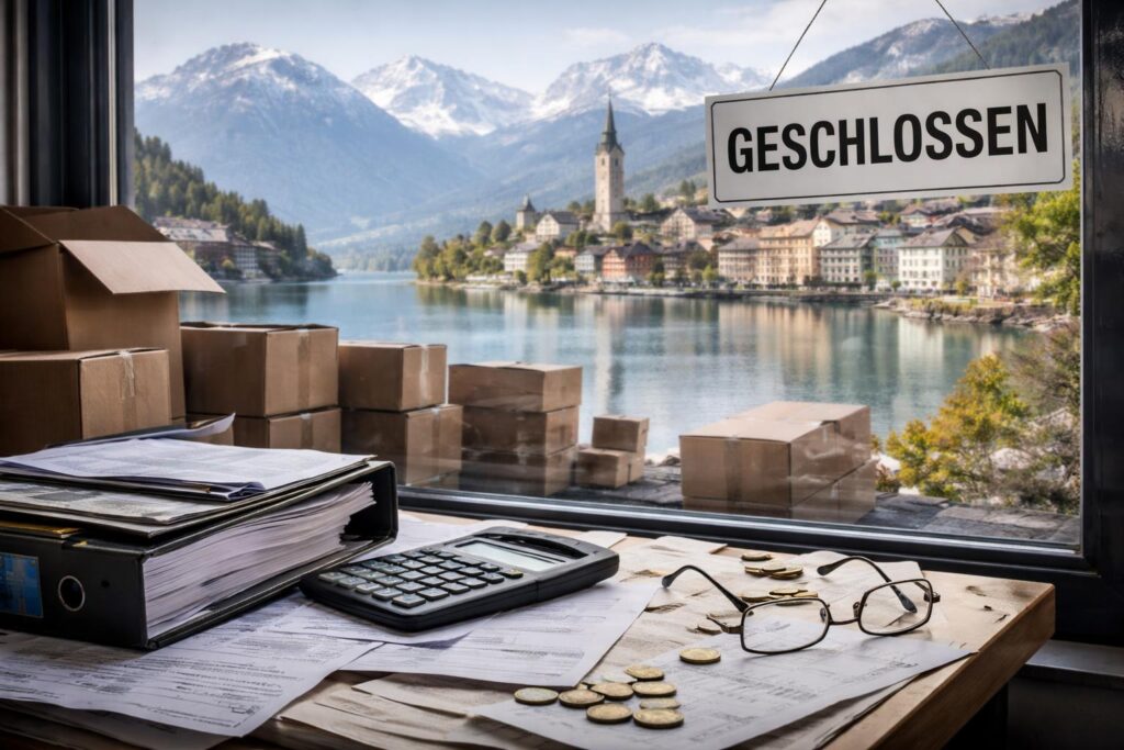 Kärnten: Insolvenzen verharren 2025 auf Rekordniveau