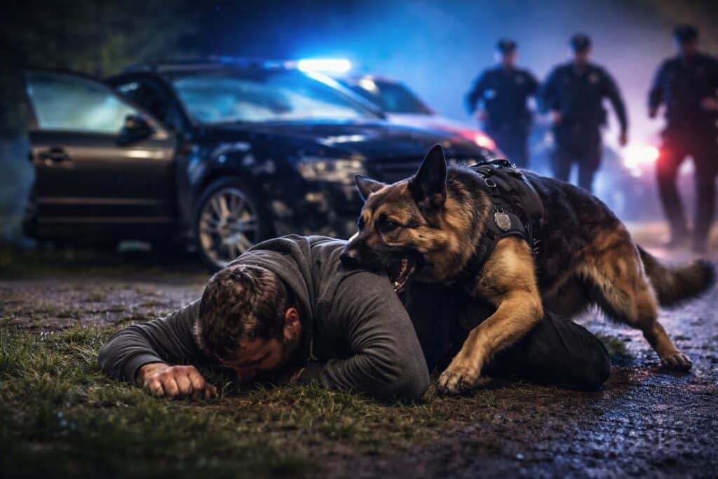 Polizeihund stellte mutmaßlichen Einbrecher