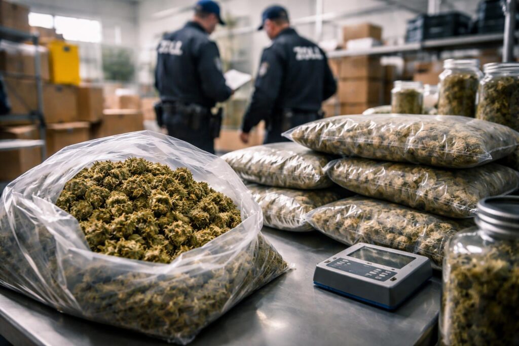 10 Kilo Cannabisblüten beschlagnahmt