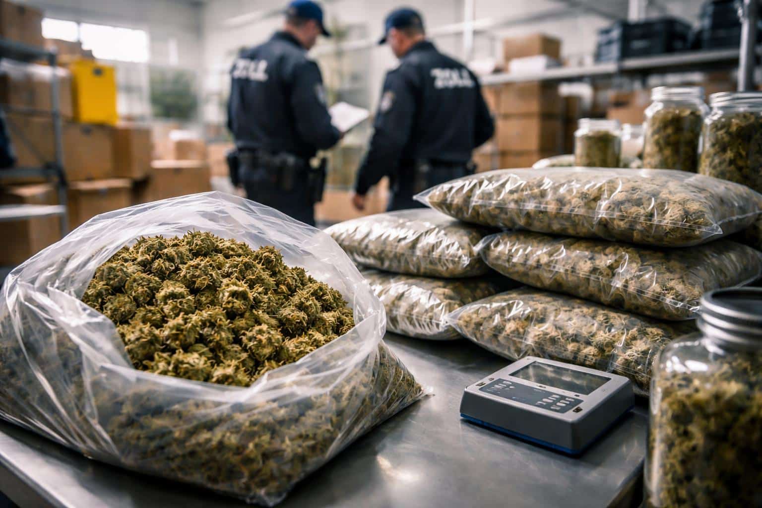 10 Kilo Cannabisblüten beschlagnahmt