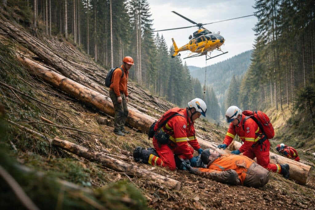 Forstunfall in Hühnersberg