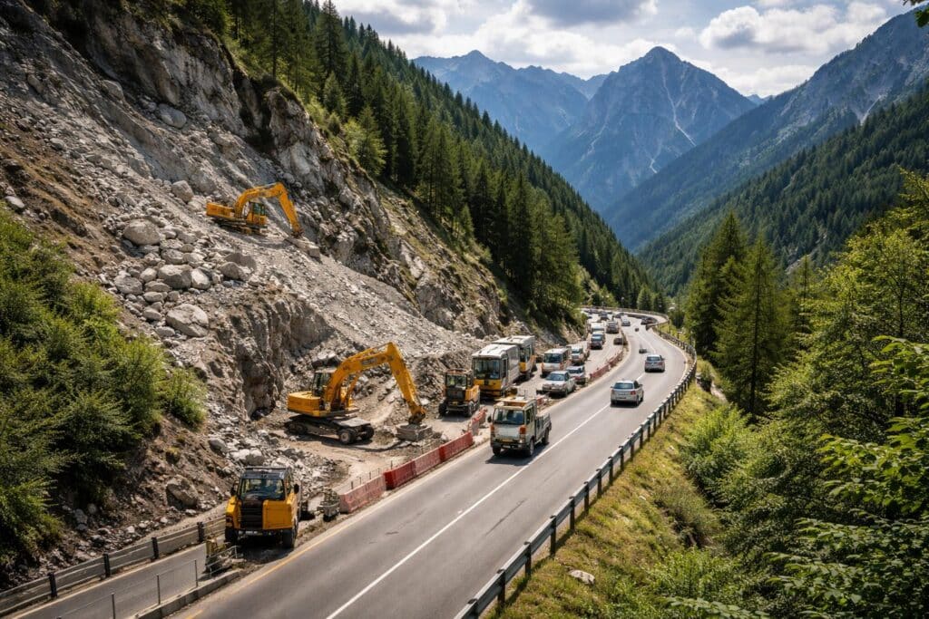 Plöckenpass-Baustelle verschiebt sich
