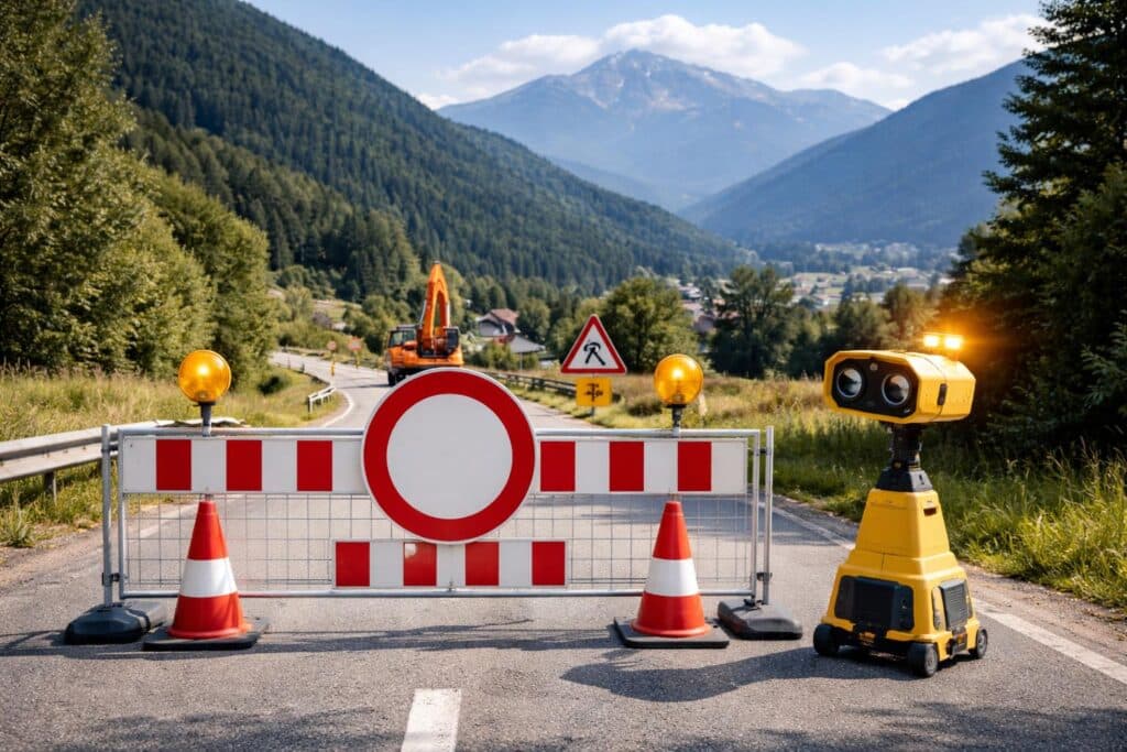 B111 Gailtal Straße, Arnoldstein Richtung Hermagor