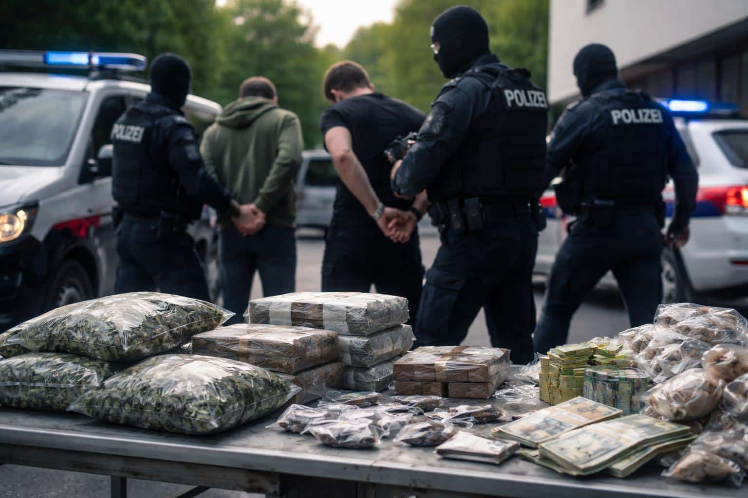 Gewerbsmäßiger Suchtgifthandel, Festnahmen