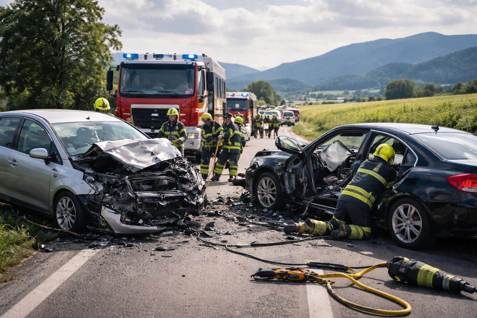Zwei Schwerverletzte bei Unfall