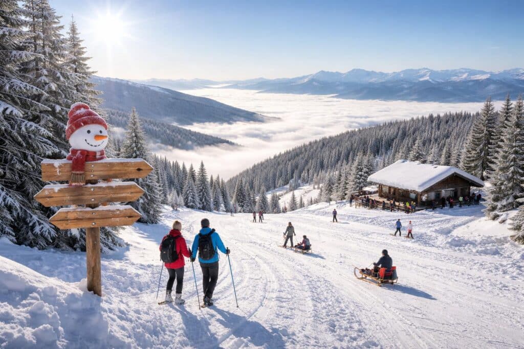 Wintervergnügen auf der Saualm
