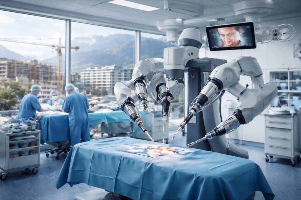 Operations-Roboter und Spitalsausbau