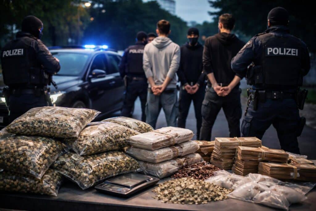 Gewerbsmäßiger Suchtgifthandel, Festnahmen