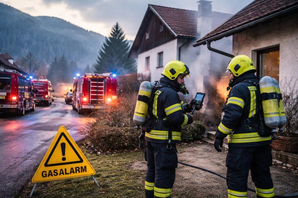 Verdacht auf Gasaustritt: Feuerwehreinsatz in Traundorf
