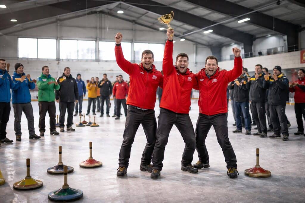 FF Schwabegg triumphierte beim Gemeindeeisstockturnier in Neuhaus