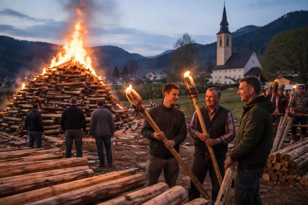Gelebtes Brauchtum: Pribelsdorf bereitet traditionellen Fackelumzug vor
