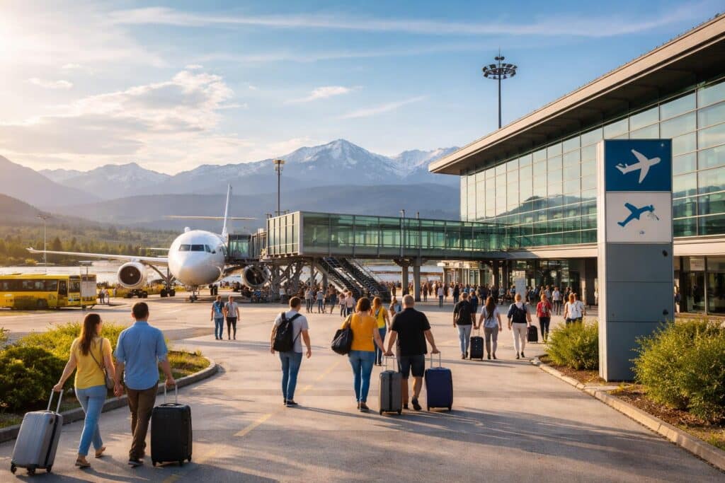 Passagierwachstum am Flughafen Klagenfurt