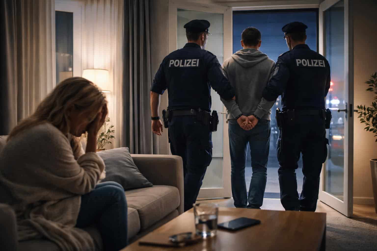 Verdacht der Gefährliche Drohung, schwere Nötigung, Annäherung-, Betretungs- und vorl. Waffenverbot