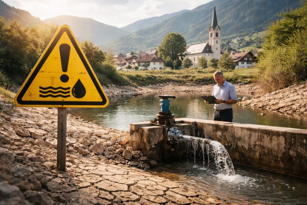 Appell wegen Wasserknappheit