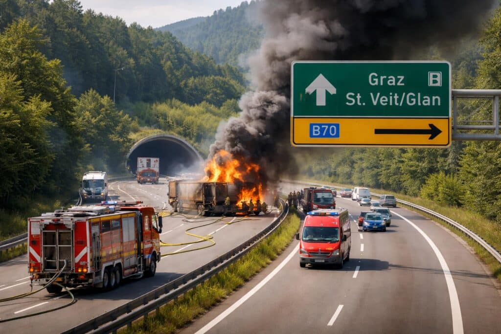 A2 Süd Autobahn, Klagenfurt Richtung Graz