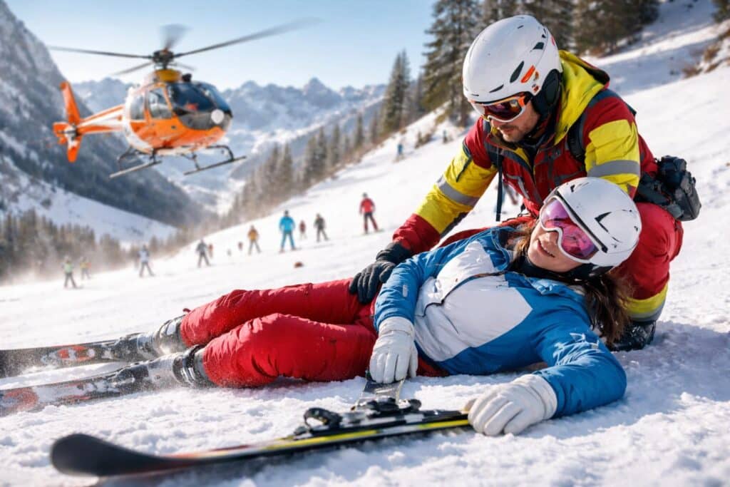 Skifahrerin nach Kollision verletzt