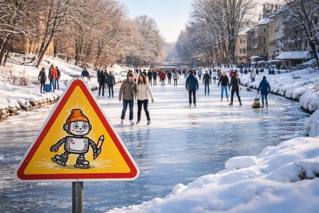Eislaufen am Lendkanal ab Freitag möglich