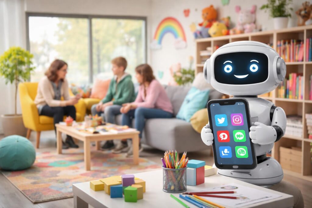Social-Media-Fokus in Mini-Ambulatorium