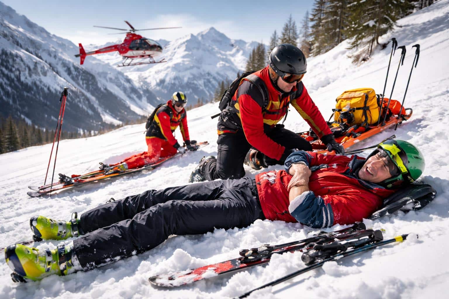 Zwei Skifahrer bei Kollision verletzt