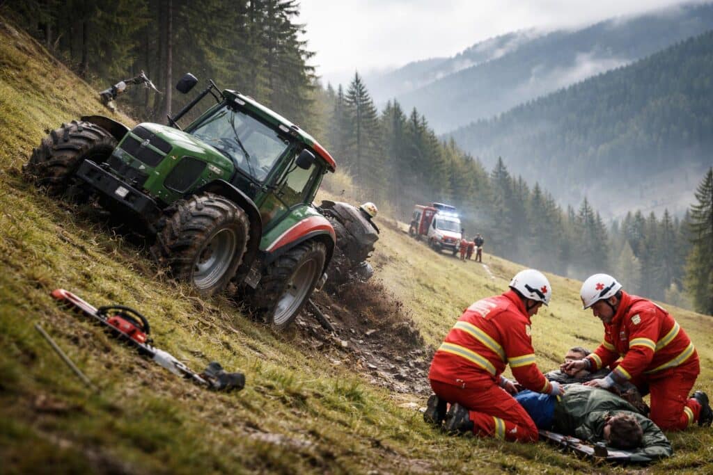 Traktorunfall