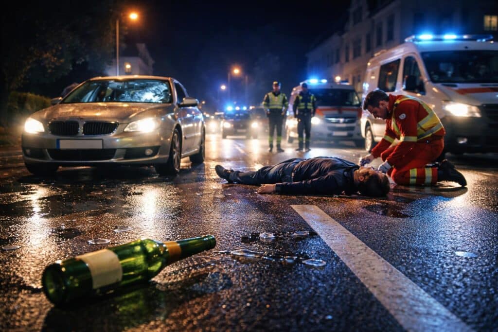 Verkehrsunfall mit Personenschaden - Alkoholisierung