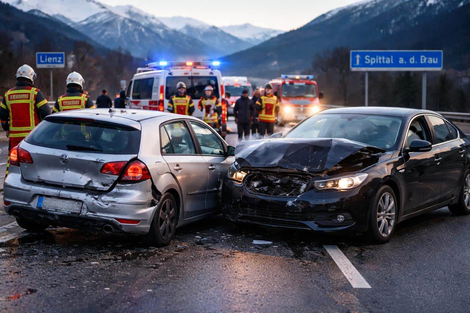 Auffahrunfall auf B100