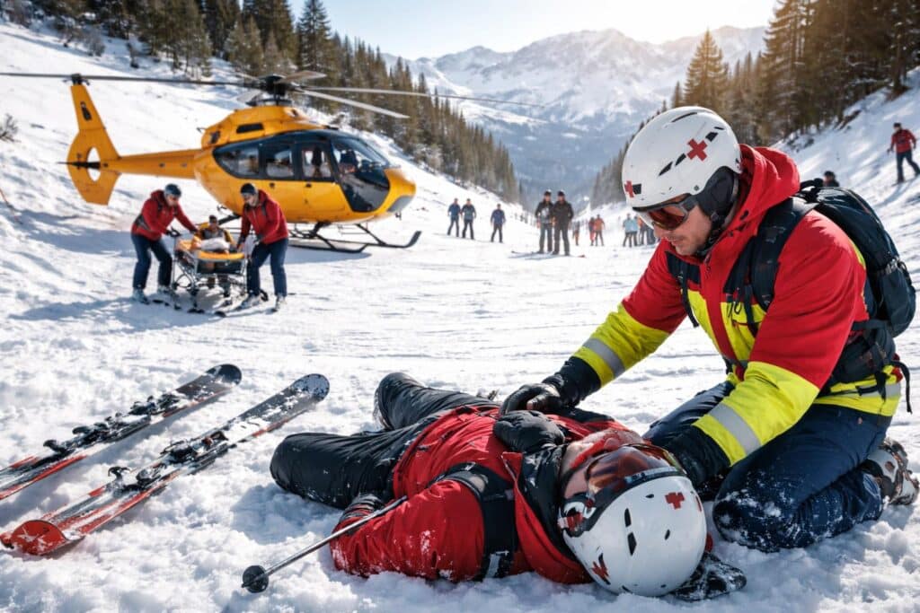 Hilfe auf Piste endet im Spital