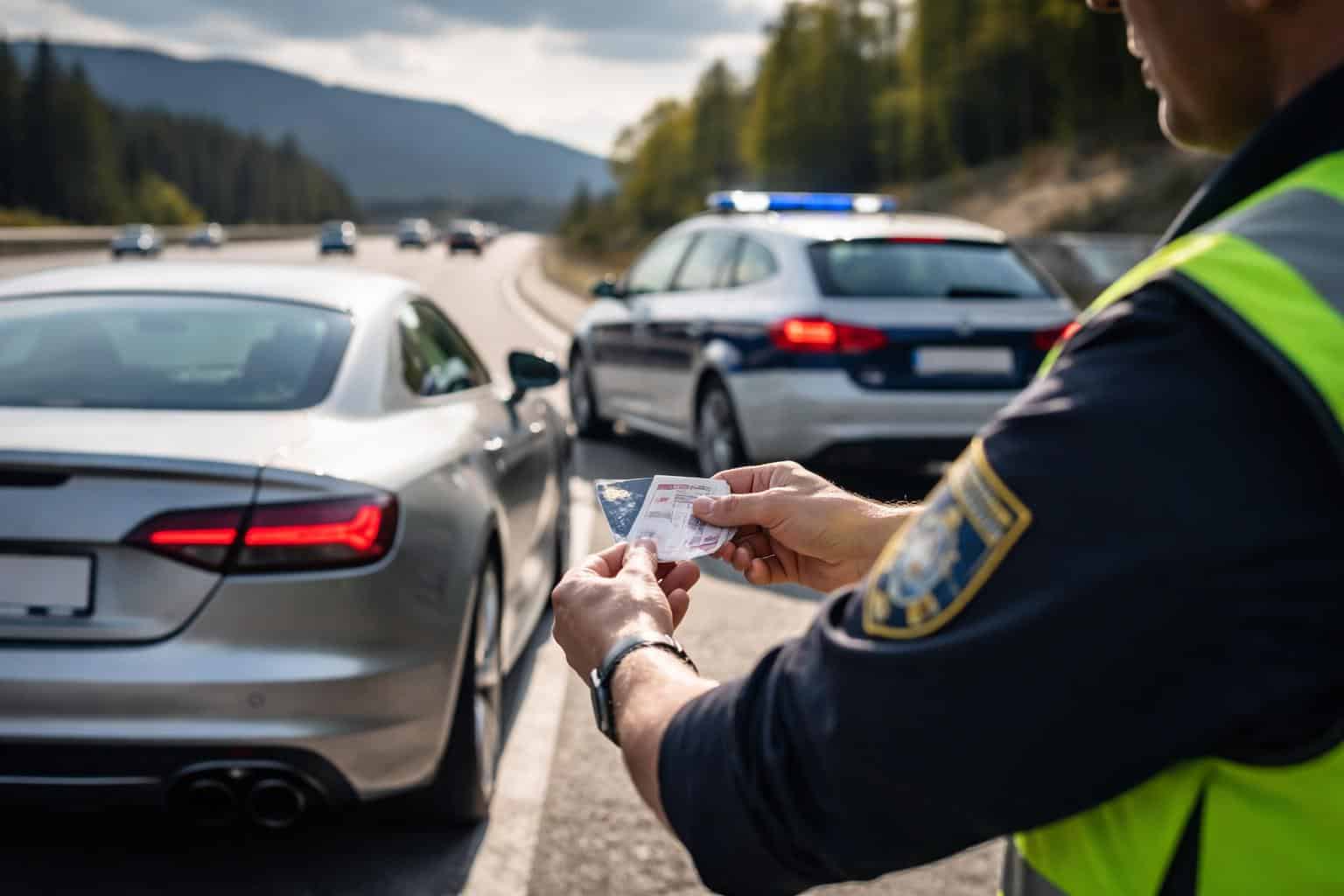Erhebliche Geschwindigkeitsübertretung - Führerscheinabnahme