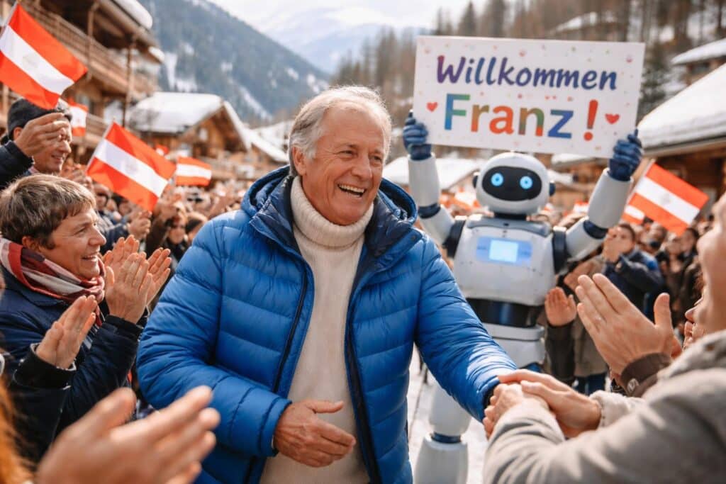 Überraschungsempfang für Franz Klammer