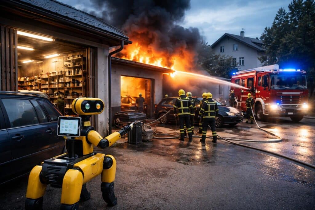 Brand in Werkstatt
