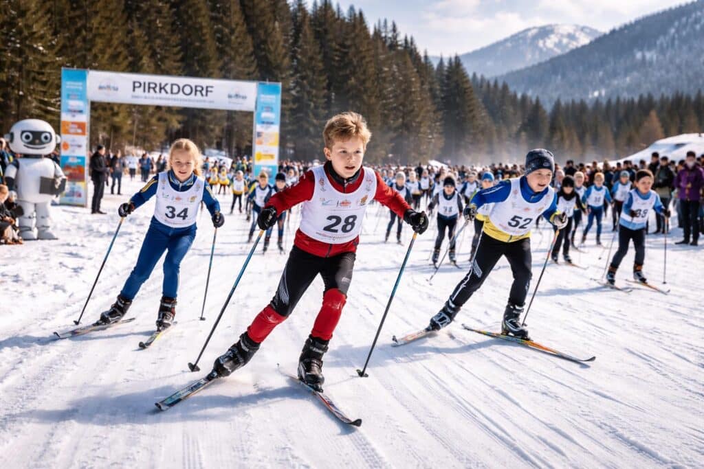 Langlauf-Bezirksmeisterschaft: 150 Schüler zeigten vollen Einsatz in Pirkdorf