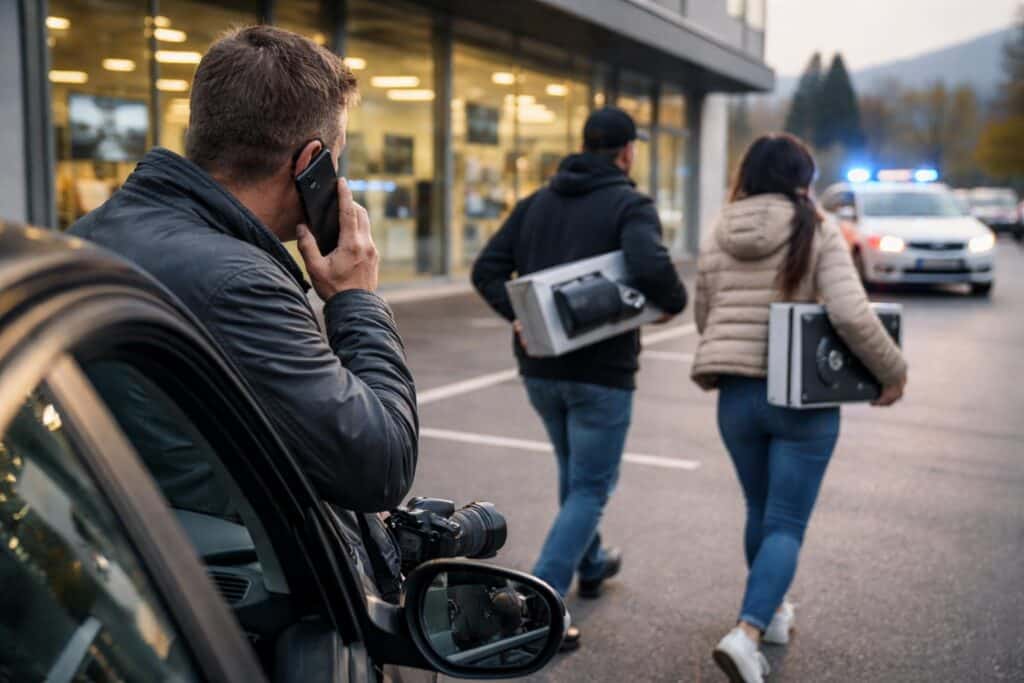 Ladendetektiv hat Verdächtige verfolgt