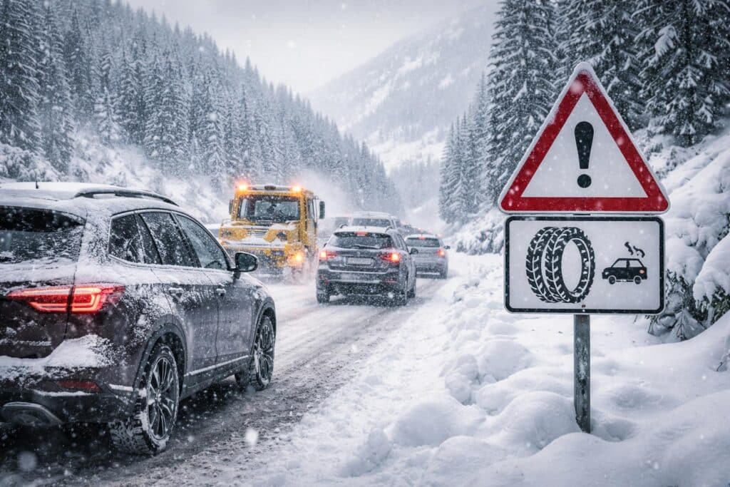 Schnee sorgt für Verkehrsprobleme