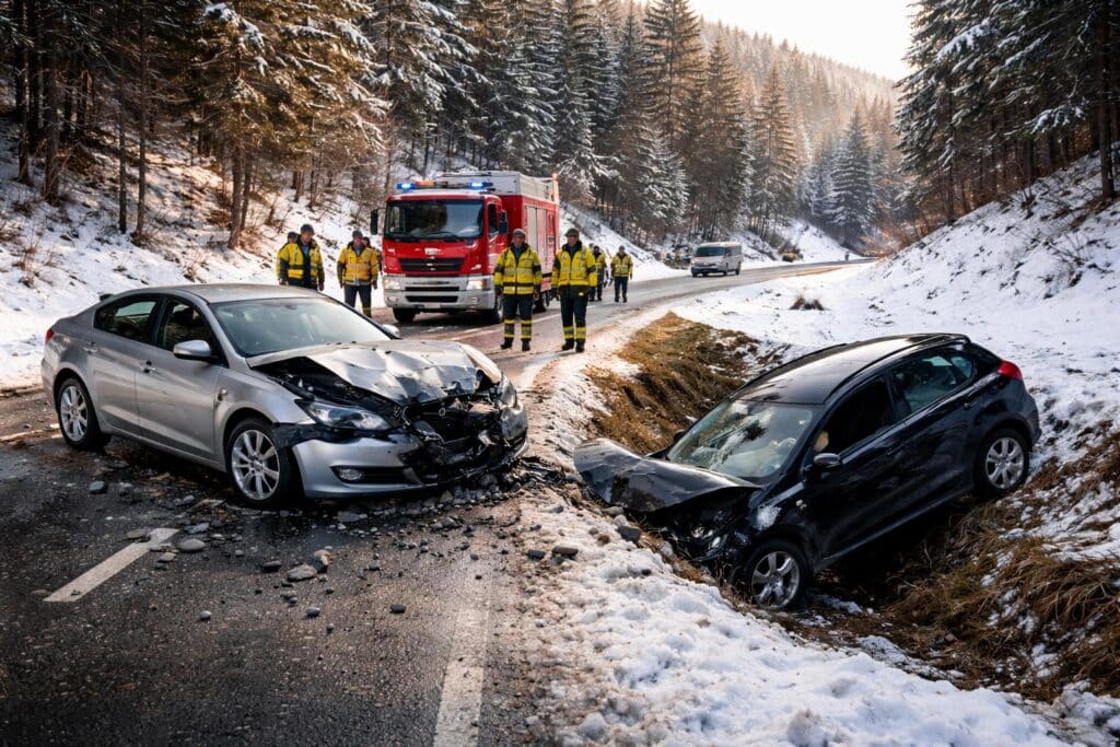 Frontalcrash auf Großsattelstraße